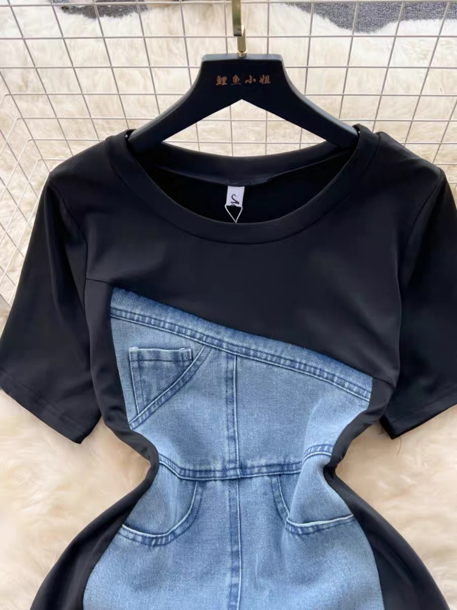 Table for two denim dress DBC14 images